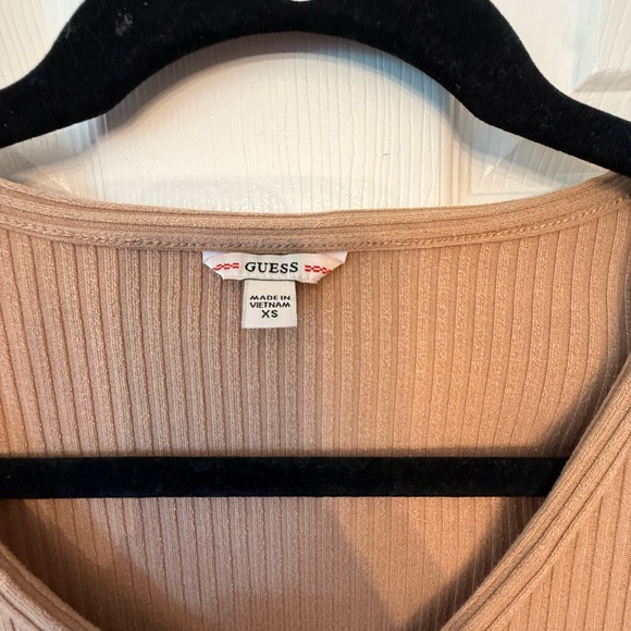 Guess Tan Ribbed Mini Dress - Picture 3 of 4